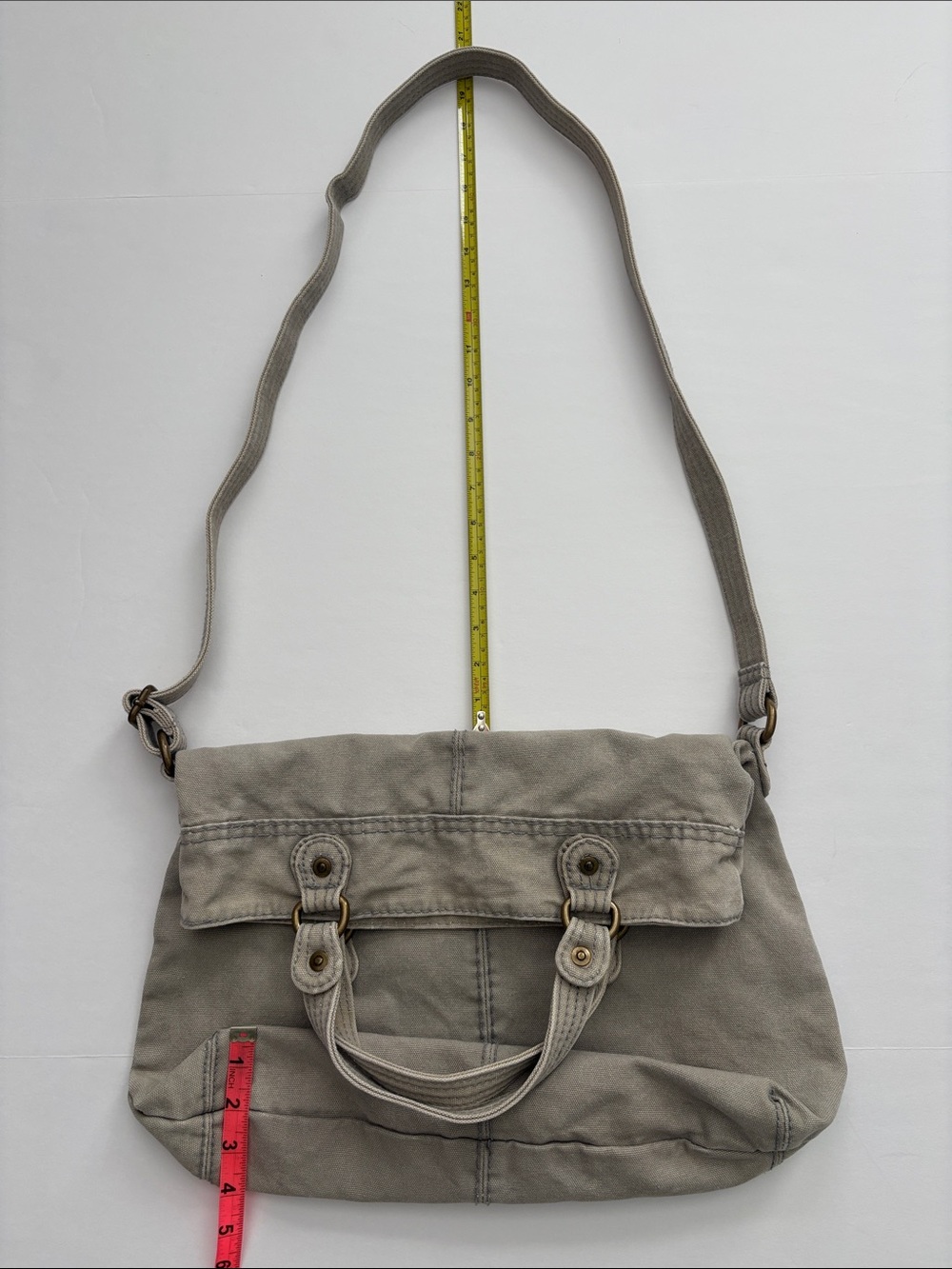 Vintage Old Navy Canvas Shoulder Crossbody Bag 2009 Utility Style - Picture 5 of 12